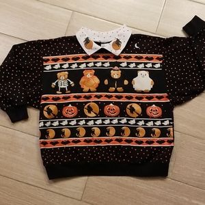 Vinyage Kids Halloween Fall Sweatshirt